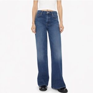 MOTHER
The Ditcher Roller Sneak Yakkity Yak Jeans In Blue, New with out Tags